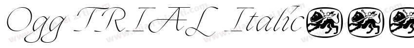 Ogg TRIAL Italic字体转换